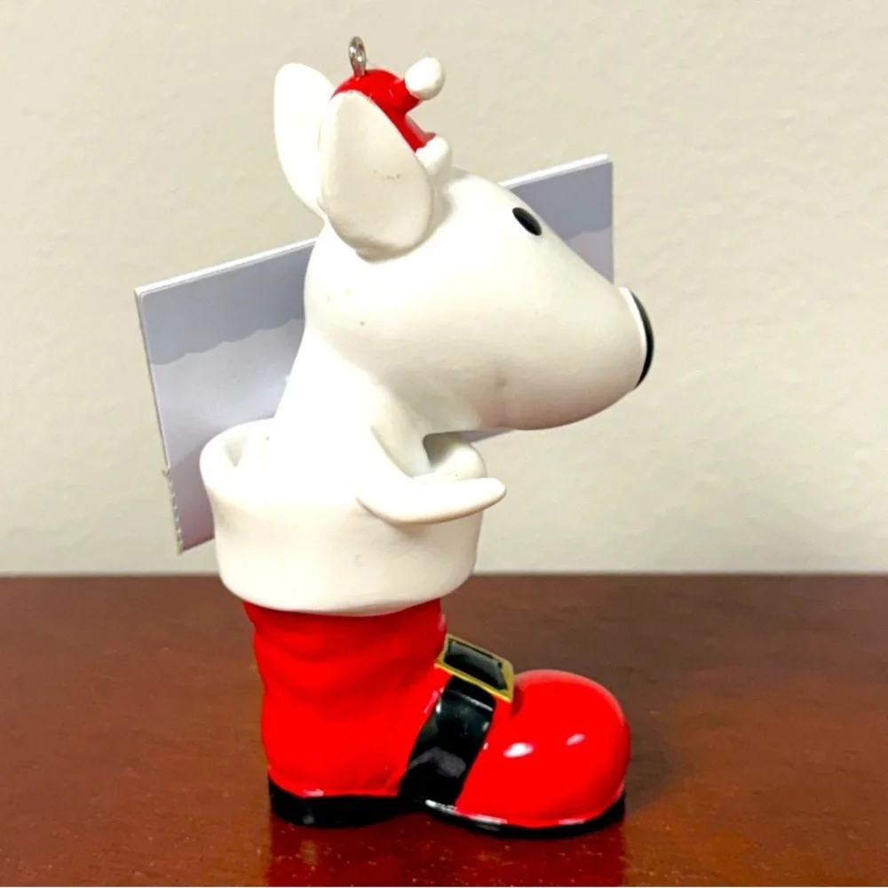 New! Target Wondershop 2024 Bullseye Dog in Santa Boot Ornament, Collectible
